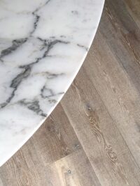Oak tate bute with marble tablewidth=