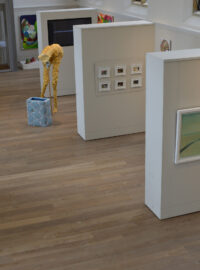 Oak landmark dyrham planks in tonbridge school art gallerywidth=